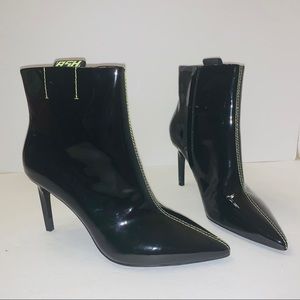 Ash ANGEL Black Patent Leather Ankle Boot NWOT B12/12